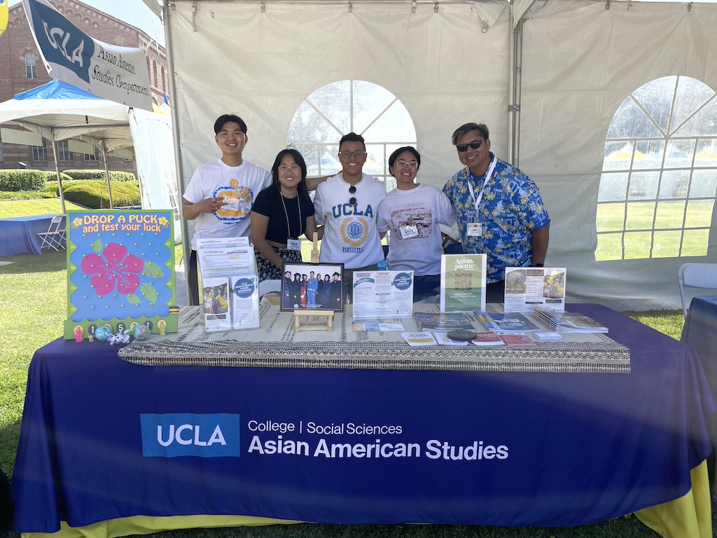 Asian Am Department tabling at the UCLA EAF event