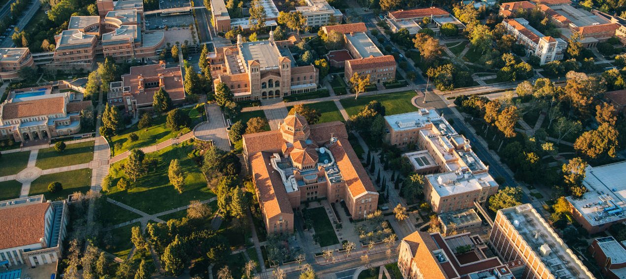 Aerial shot of UCLA campus